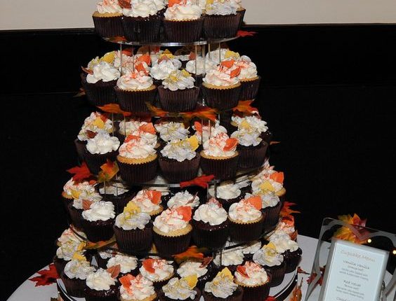Fall Wedding Cupcake Tower ideas