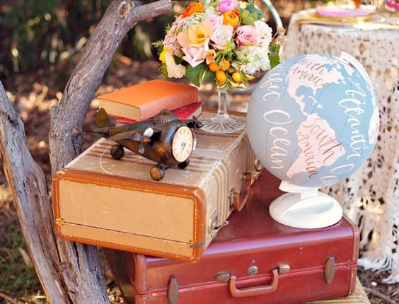 Vintage Suitcases wedding idea