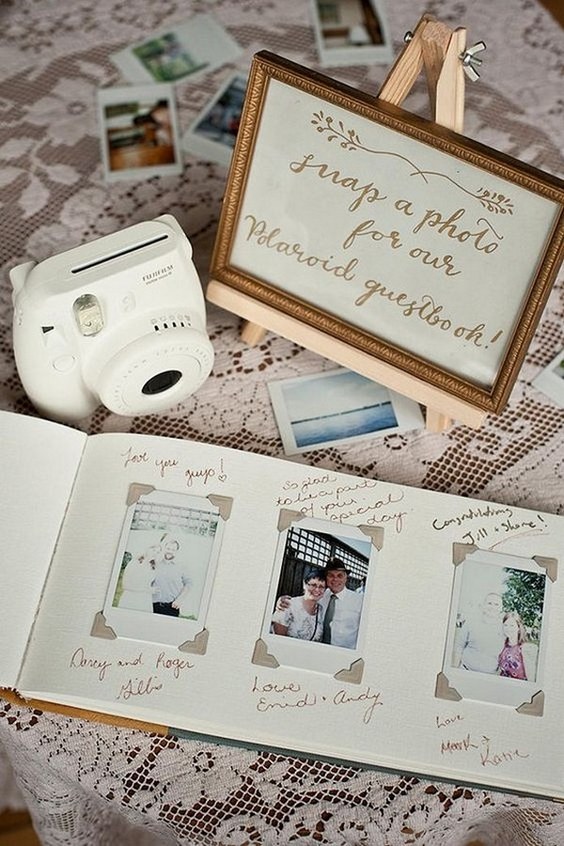 top-20-polaroid-wedding-guest-books-roses-rings