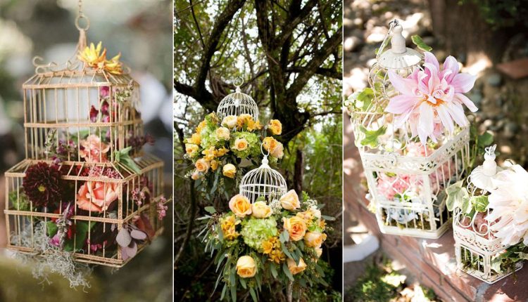 vintage birdcage wedding decor ideas