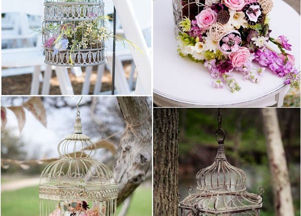 vintage birdcage wedding decor idea