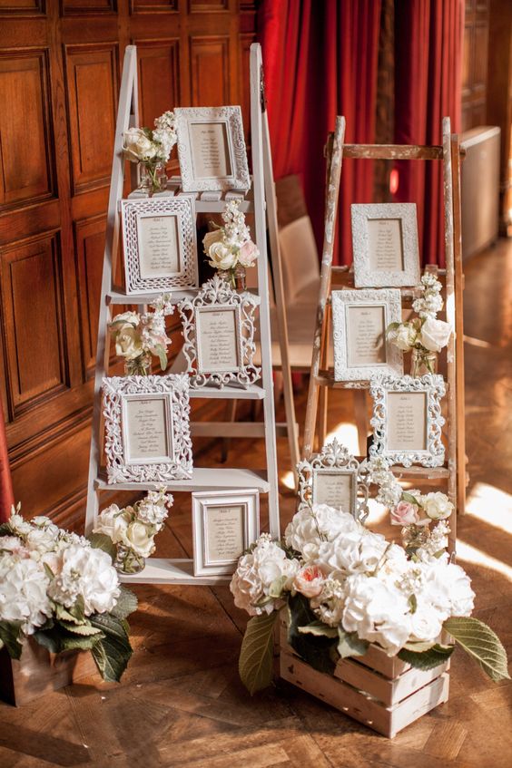 Top 20 Vintage Wooden Ladder Wedding Decor Ideas | Roses 