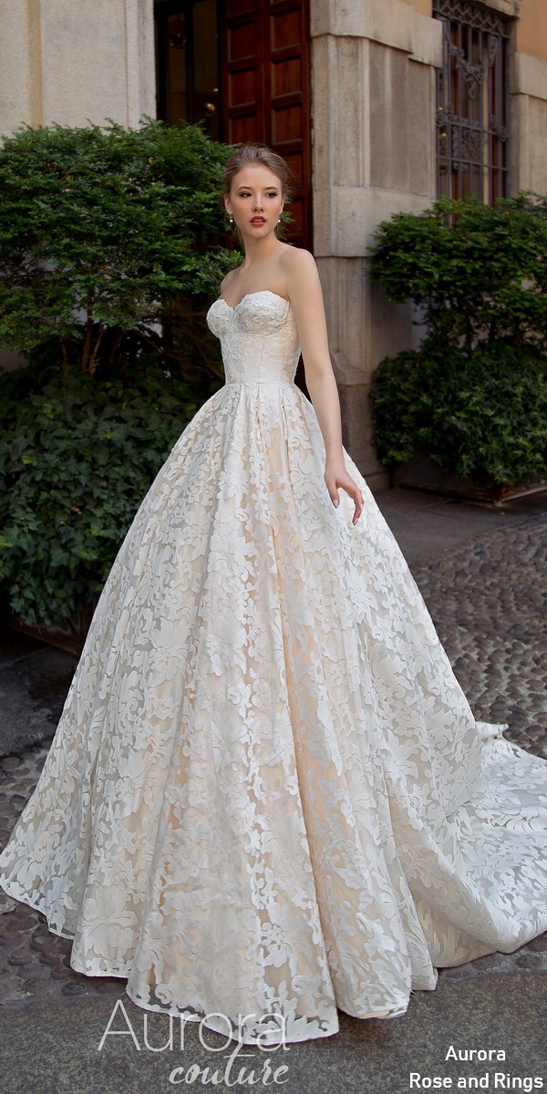 strapless wedding