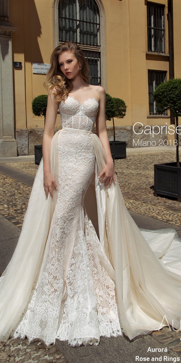 strapless boho wedding dress