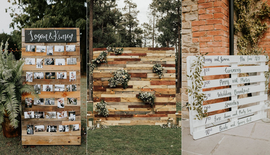 rustic country wooden pallet wedding decor ideas