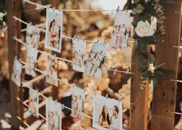 rustic outdoor wooden wedding frames