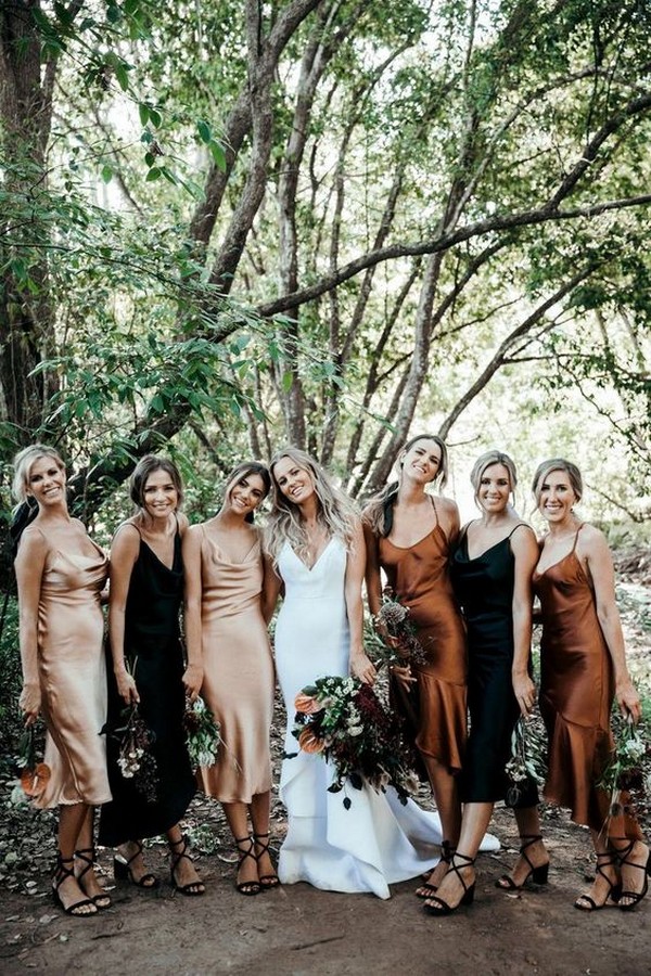 Rustic color Palette for Bride and Bridesmaids