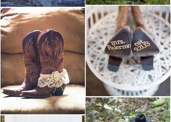 Rustic Country Cowboy Boots Inspired Wedding Ideas