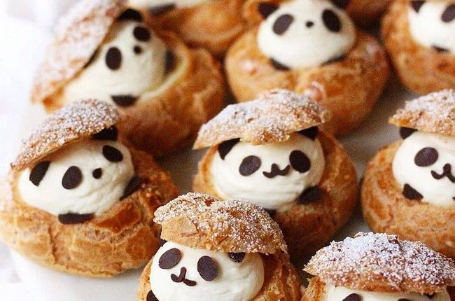 panda choux cream puffs