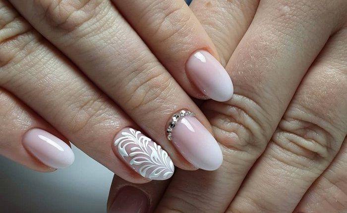 Pink White Nail Art Design Ideas 8