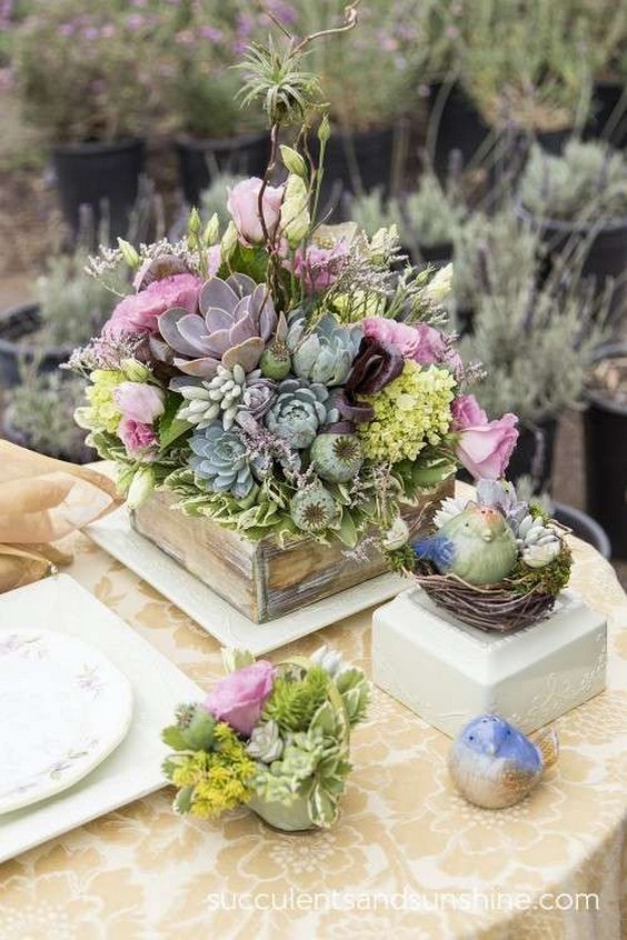 Centerpiece by Laura Eubanks of Serenity Gardens