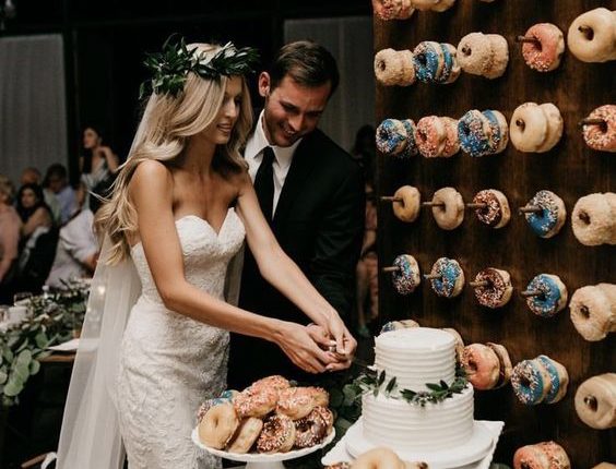 Donut wall wedding bar