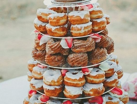 Doughnut wedding cake