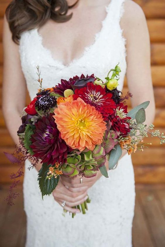 Fall Wedding Bouquets For Autumn Brides