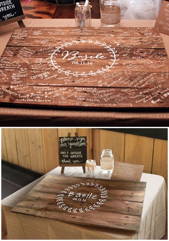 Laurel Leaf Wedding Guest Book