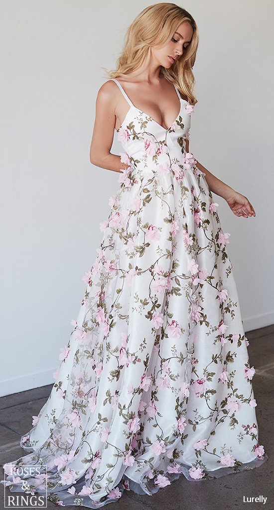 Lurelly bohemian wedding dress 3d-floral3