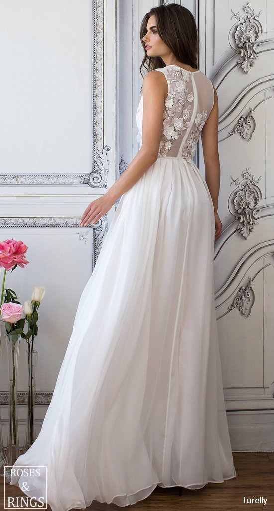 Lurelly bohemian wedding dress floral-embellished-silk2