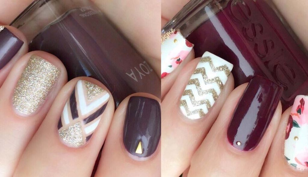 24 Trendy Fall Nail Art Designs 2024 Roses & Rings