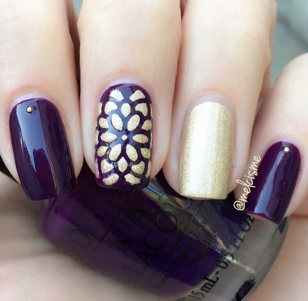 90+ Fall Nails To Try This Autumn -  Purple nails, Stylish nails, Nail art