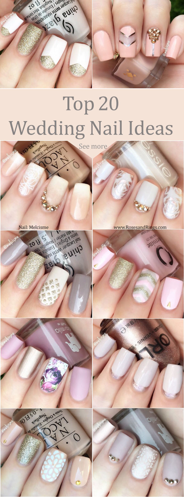 Melcisme Wedding Nail Art Ideas