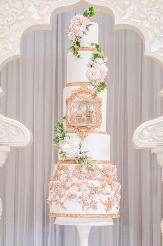 Romantic elegance wedding cake lavish wedding cake
