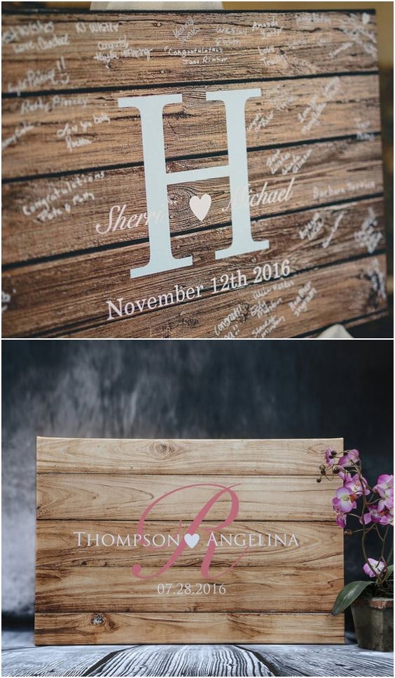 Rustic Wedding Guest Book