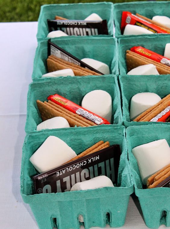 Smores BBQ wedding favor ideas