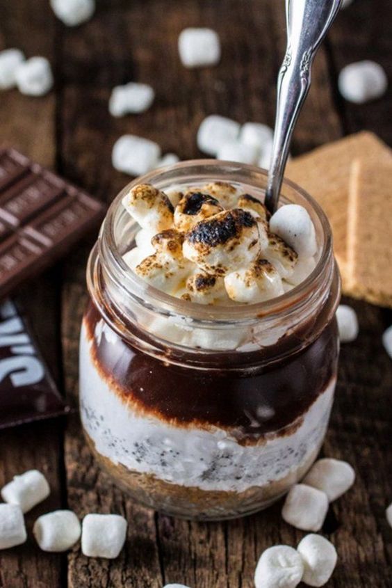 Smores in Mini Mason Jar Crafts