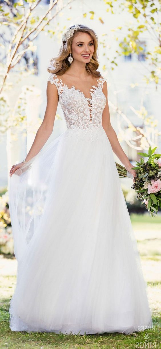 beach lace wedding dress from Stella York