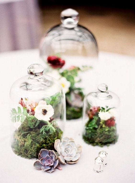 boho succulent wedding centerpiece