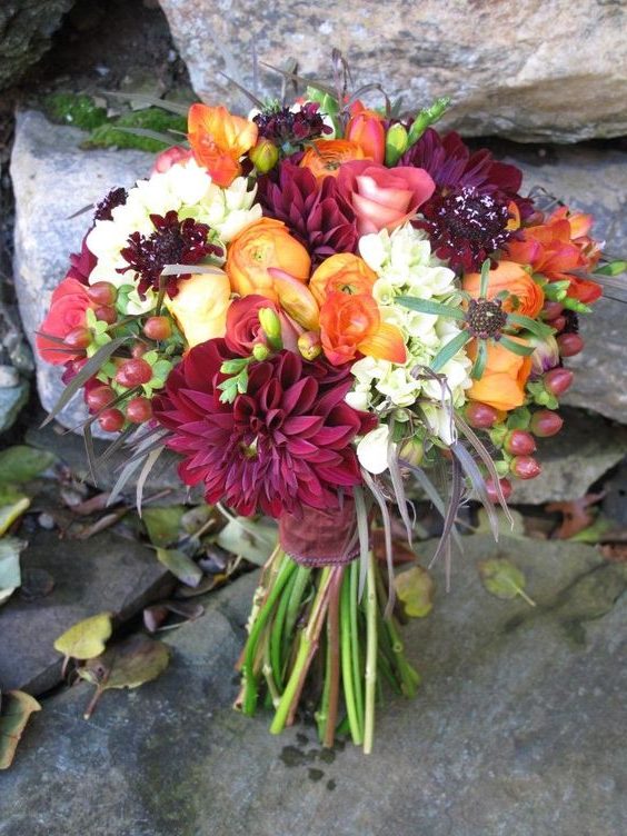 fall bridal bouquet