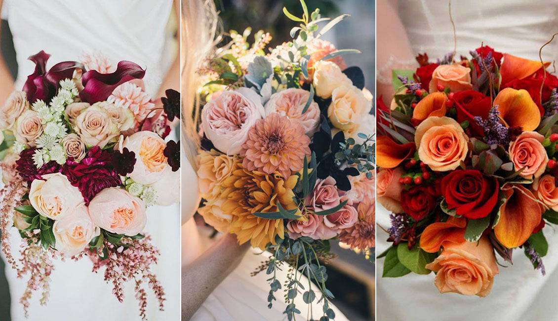 fall wedding bouquets