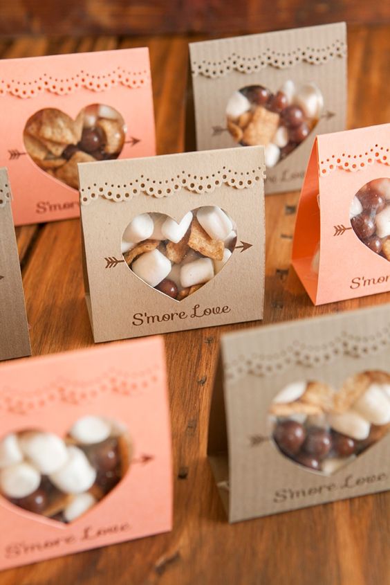 idea for s'mores wedding favors