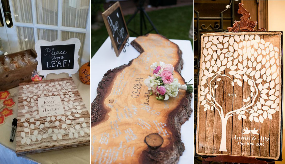15 Wood Wedding Guest Books You'll Love Roses & Rings 15 Wood Wedding Guest Books You'll Love Roses & Rings