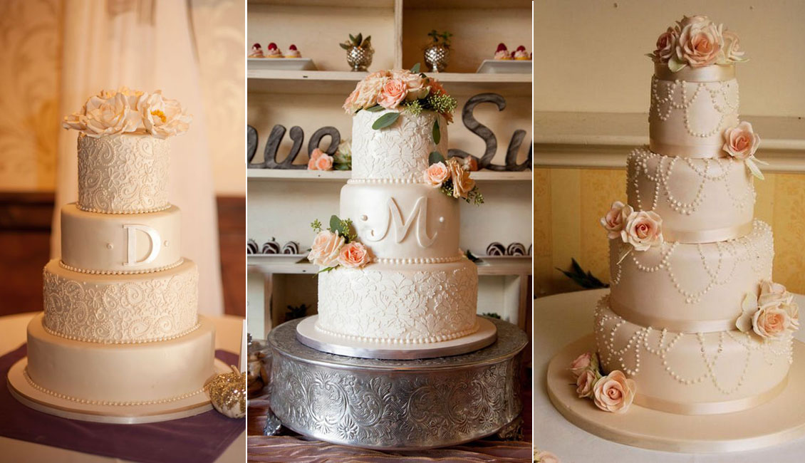 vintage elegant wedding cake ideas