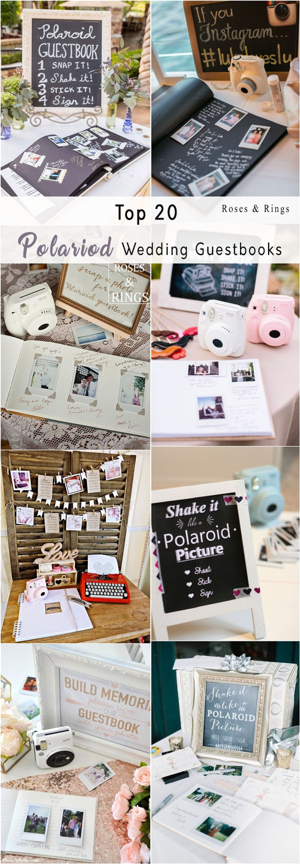 Unique Polaroid Wedding Guestbook Ideas