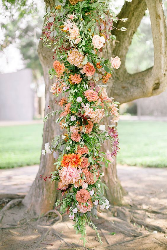 Nature Inspired Summer Wedding Backdrop