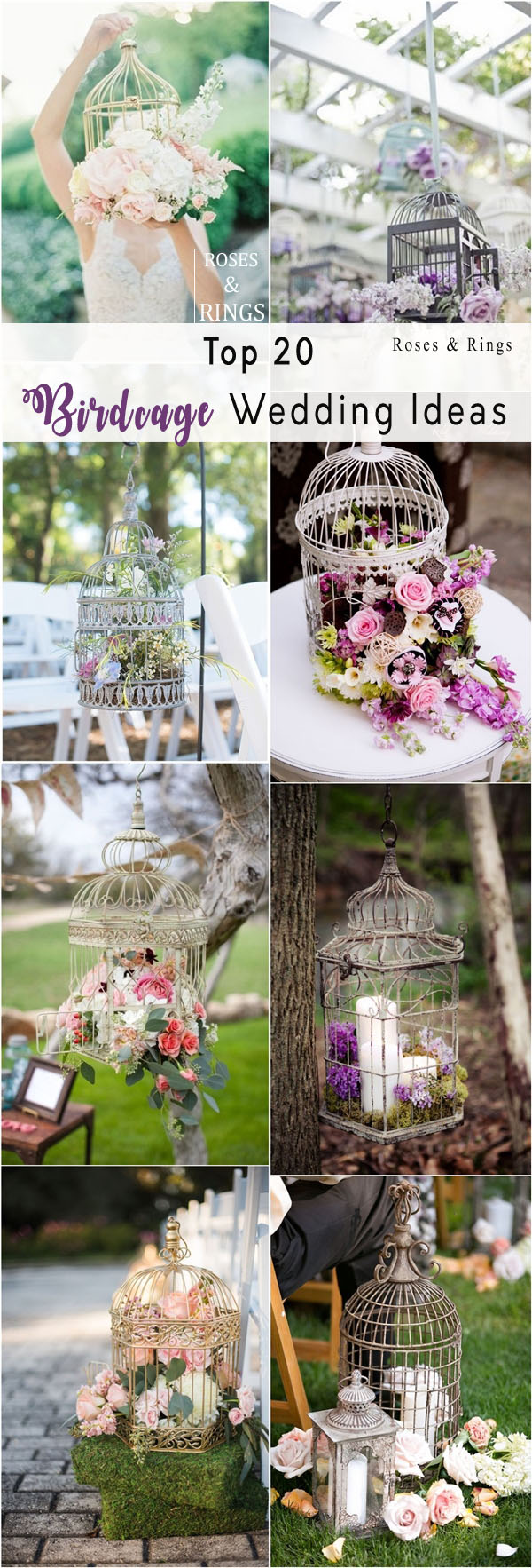 vintage birdcage wedding decor idea