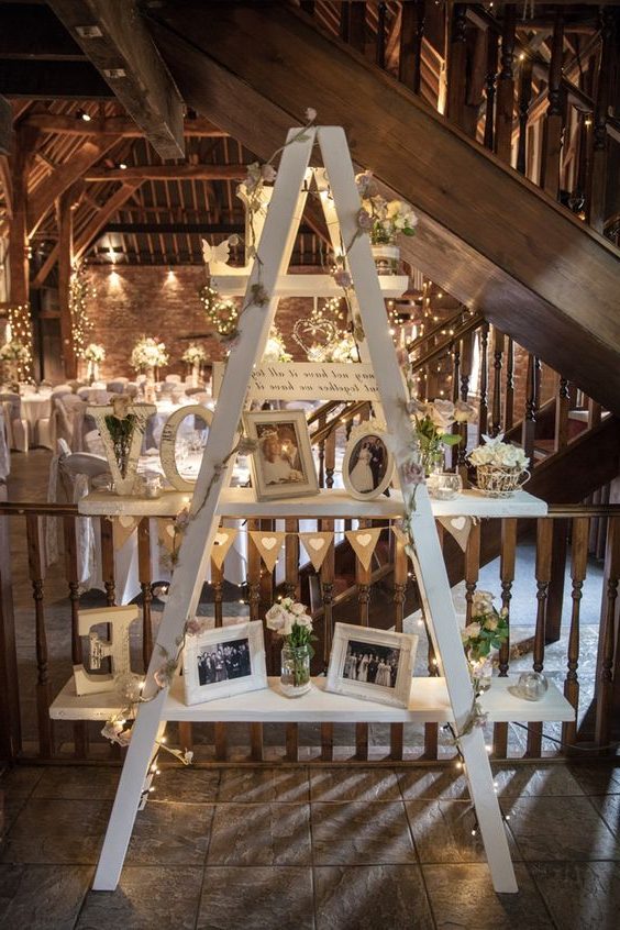 Vintage Wedding Ladder Decor
