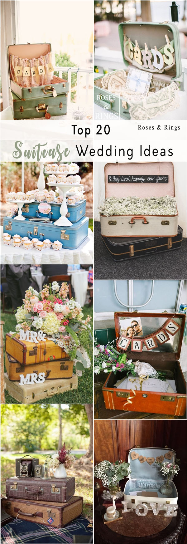 vintage suitcase wedding ideas