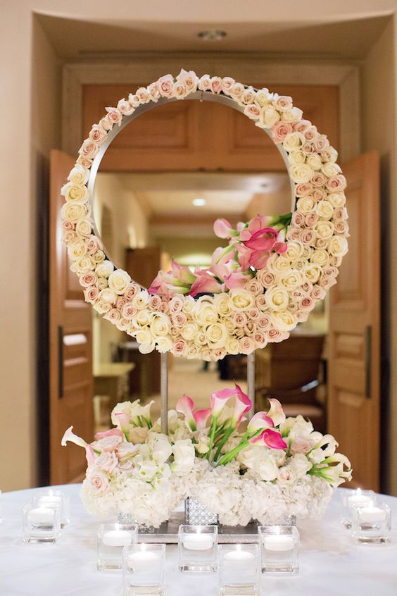 Mirror Wedding Centerpiece