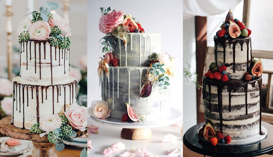 Top 20 Yammy Drip  Wedding  Cakes  Roses Rings