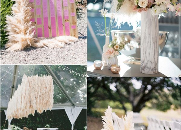 Bemian Pampas Grass Wedding Decor Idea
