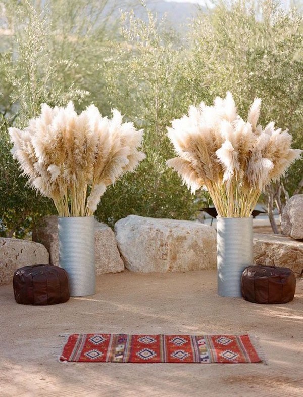 Boho Pampas Grass Wedding Idea