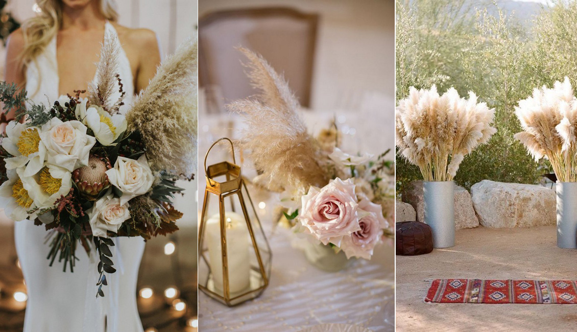 Pampas Grass wedding decoration idea