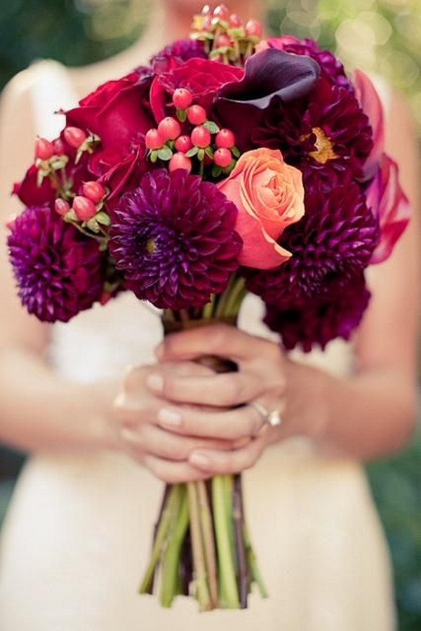Pink & Purple Wedding Bouquet