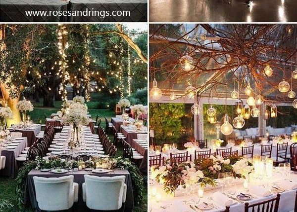 Stunning wedding reception lighting decoration ideas