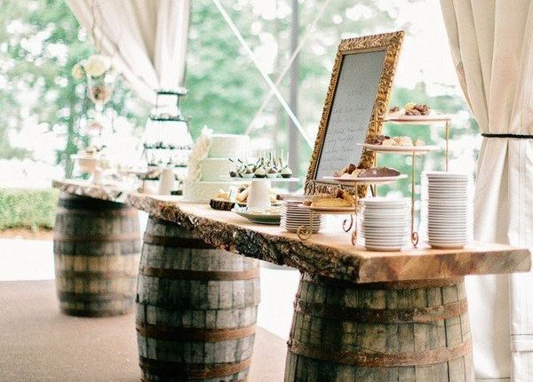 country rustic tented wedding reception ideas
