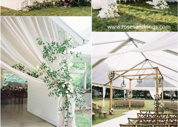 outdoor wedding decor ideas – tented wedding decor ideas