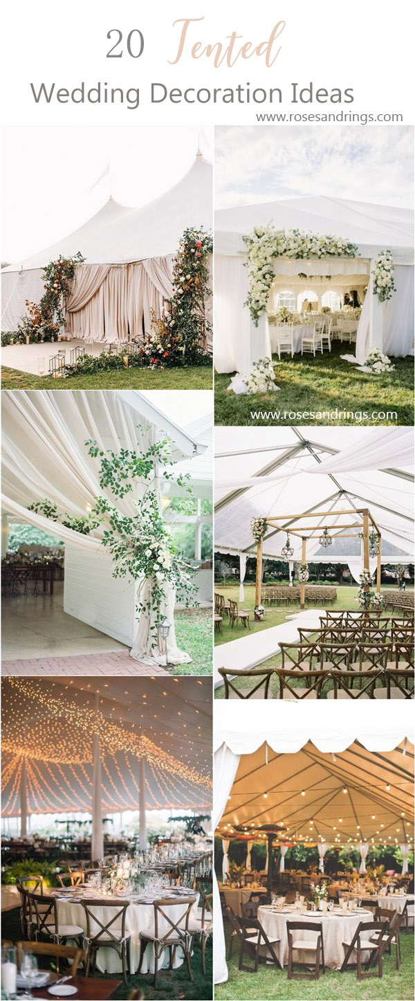 outdoor wedding decor ideas - tented wedding decor ideas
